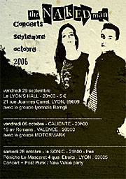 The Naked Man Live septembre 2006